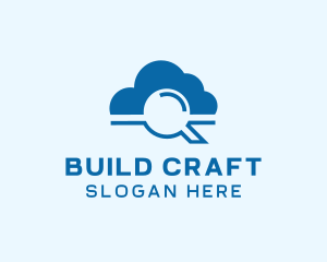 Online Cloud Search  logo design