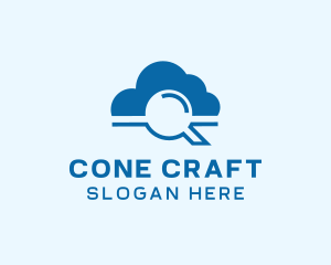 Online Cloud Search  logo design