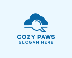 Online Cloud Search  logo design