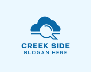 Online Cloud Search  logo design