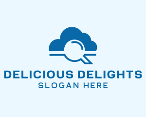 Online Cloud Search  logo design