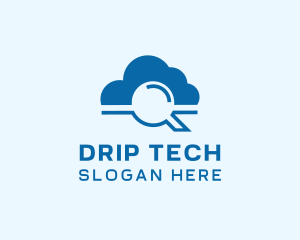 Online Cloud Search  logo design