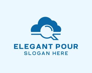 Online Cloud Search  logo design