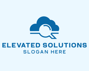 Online Cloud Search  logo design