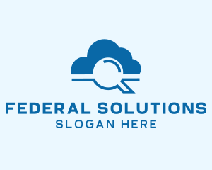 Online Cloud Search  logo design