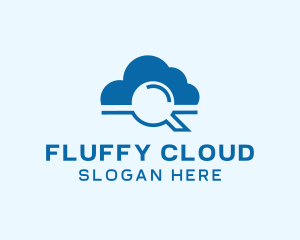 Online Cloud Search  logo design