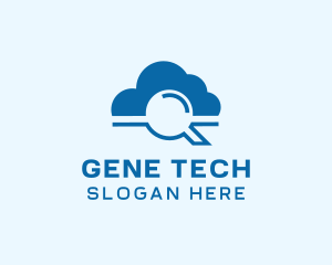 Online Cloud Search  logo design