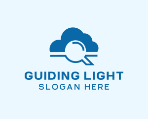 Online Cloud Search  logo design