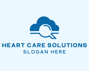 Online Cloud Search  logo design