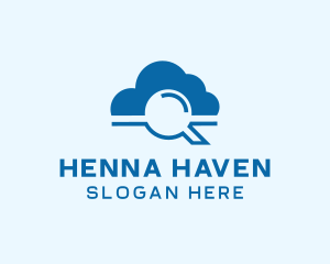 Online Cloud Search  logo design