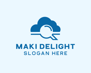 Online Cloud Search  logo design