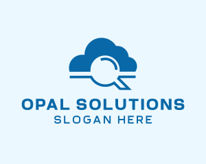 Online Cloud Search  logo design