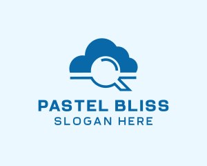 Online Cloud Search  logo design