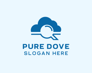 Online Cloud Search  logo design