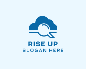 Online Cloud Search  logo design