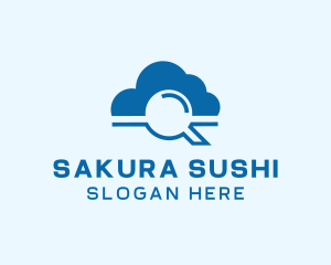 Online Cloud Search  logo design