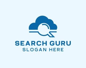 Online Cloud Search  logo design