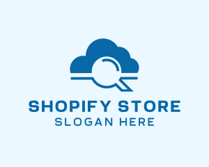 Online Cloud Search  logo design