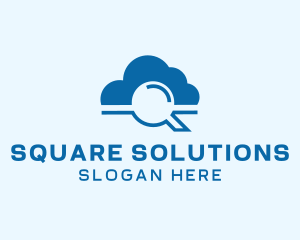 Online Cloud Search  logo design