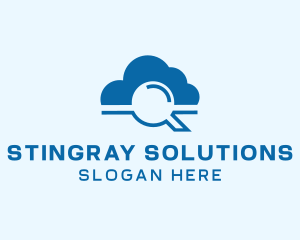 Online Cloud Search  logo design