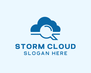 Online Cloud Search  logo design