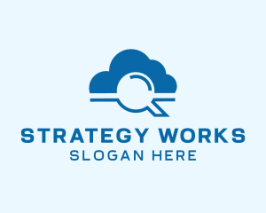 Online Cloud Search  logo design