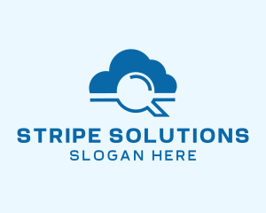 Online Cloud Search  logo design