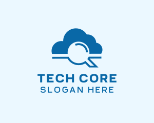 Online Cloud Search  logo design