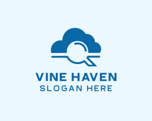 Online Cloud Search  logo design