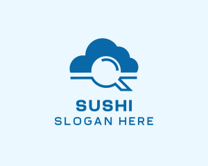 Online Cloud Search  logo design