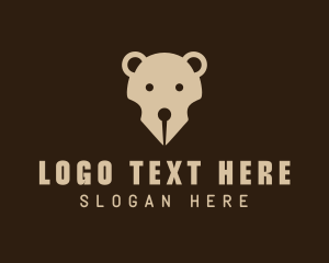 Zoo - Brown Bear Pen logo design