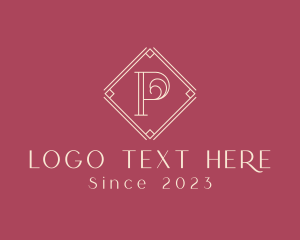 Beige - Elegant Minimalist Letter P logo design