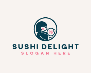 Girl Sushi Restaurant logo design