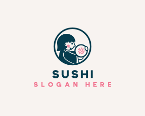 Girl Sushi Restaurant logo design