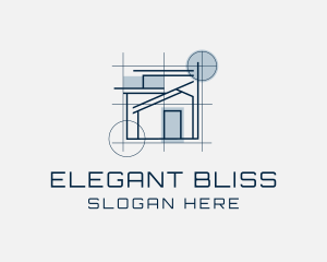 House Architectural Construction Logo