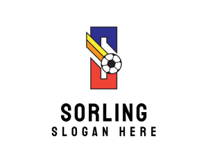 Soccer Ball Letter S logo design