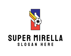 Soccer Ball Letter S logo design