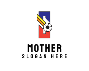 Country - Soccer Ball Letter S logo design