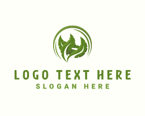 Horticulture - Leaves Botanical Planting logo design