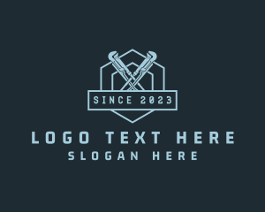 Drainage - Plumbing Pipe Wrench logo design