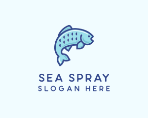 Sea Bass Fish logo design