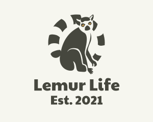 Lemur - Ring Tailed Lemur logo design