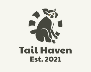 Tail - Ring Tailed Lemur logo design