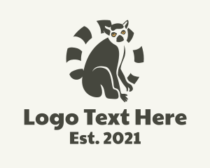 Madagascar - Ring Tailed Lemur logo design