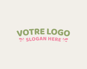 Playful Childish Wordmark Logo