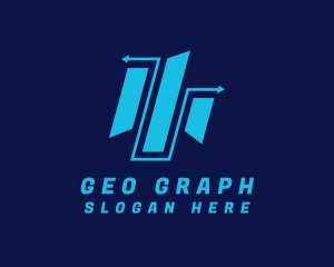 Mapping - Statistic Business Graph logo design