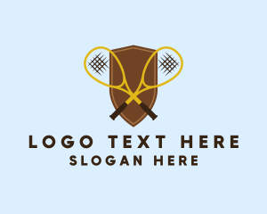 Tennis - Classic Tennis Shield logo design