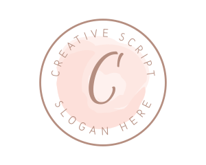 Watercolor Script Wellness logo design