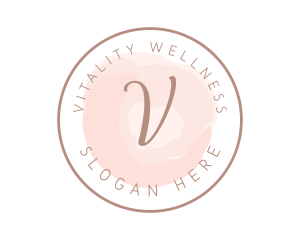 Watercolor Script Wellness logo design