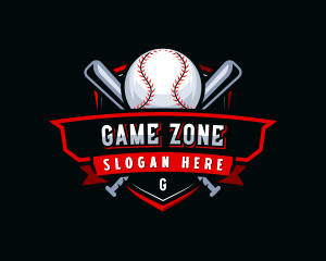 Baseball League Tournament logo design